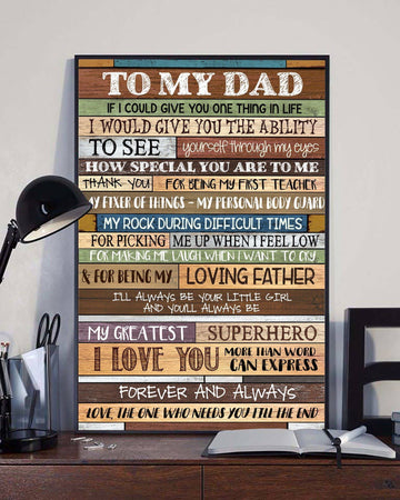 To My Dad From The One Love You Till The End - Poster