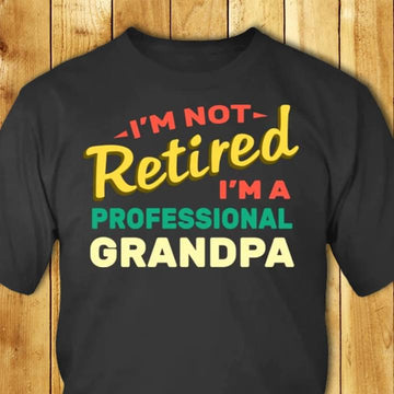 I am not retired I am a professional Grandpa Standard T-shirt