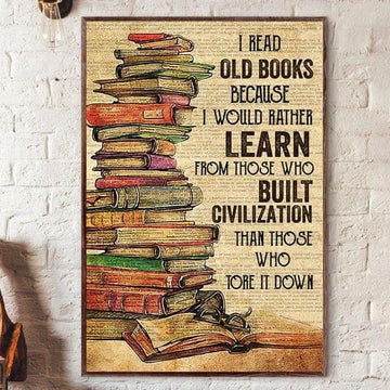 I Read old book- Built Civilization - Standard Poster