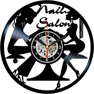 Nails Salon Personalized Acrylic Wall Clock Ver 1