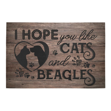 Beagles and Cats doormat