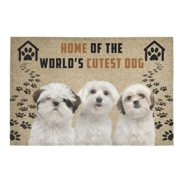 Shih Tzu Home of Cutest Dog Doormat