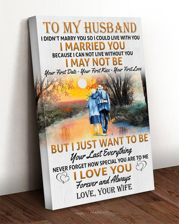 Widow To My Husband I Love You - personalized Matte Canvas, Gift for you, gift for him, gift for husband, valentine gift memorial day