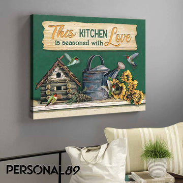 The Kitchen Is Seasoned With Love - Matte Canvas