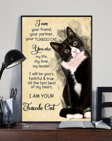 Cat Iam Your Friend - Matte Canvas , gift for you, gift for cat lover, gift for her, gift for him