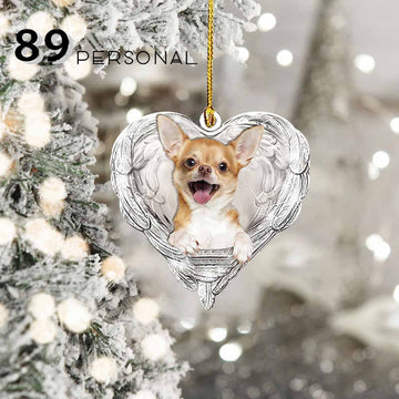 Chihuahua The most beautiful angel - Shaped one sides ornament