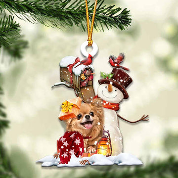 Chihuahua and mailbox gift for her gift for him gift for Chihuahua lover ornament