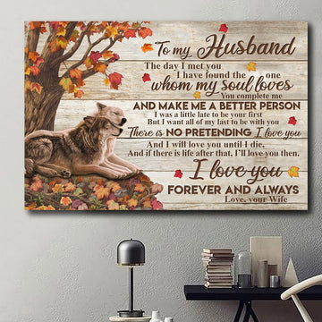 To My Husband I Will Love You Until I Die Poster Gift For Him Christmas Gift
