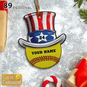 Solfball Pride of America - Personalized two side ornament
