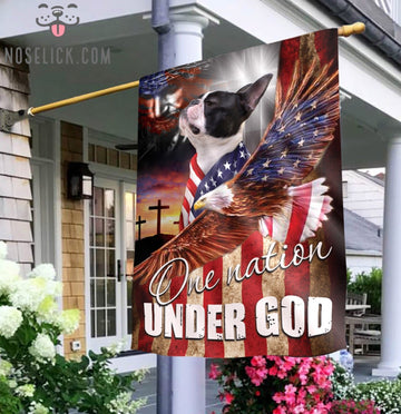 Boston Terrier Dog American Patriot Flag Independence Day - House Flag