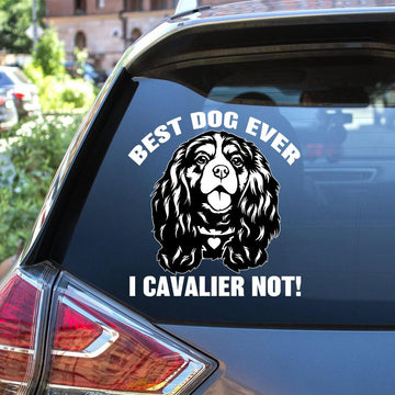 Cavalier King Charles Spaniel Best Dog Ever Decal