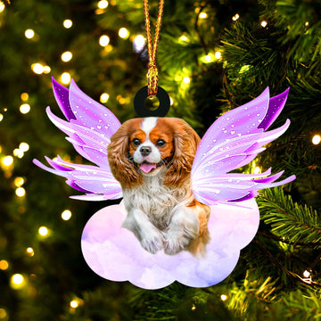 Cavalier King and wings gift for her gift for him gift for Cavalier King lover ornament
