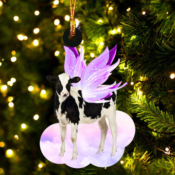 Cow and wings gift for her gift for him gift for Cow lover ornament