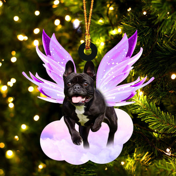 French Bulldog and wings gift for her gift for him gift for French Bulldog lover ornament