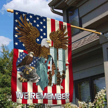 9.11 We Remember Our Heroes American Flag - House Flag