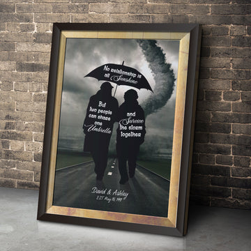 Couple No Relationship Is All Sunshine Personalized Poster