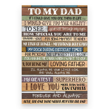 To My Dad From The One Love You Till The End - Poster