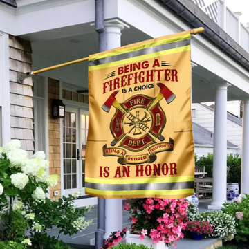 An Honor To Be Firefighter Flag - House Flag
