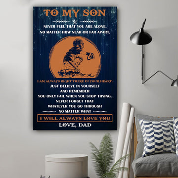 G-Baseball poster - Dad to son - And remember
