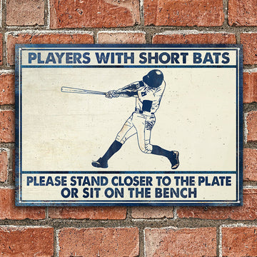 Baseball Players Please Stand Closer Customized Classic Metal Signs