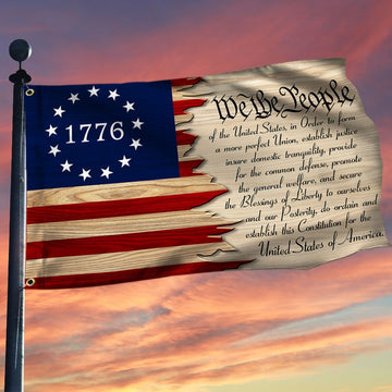 1776 We The People Patriotic American Flag - House Flag