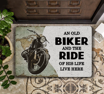 Biker The Ride Of His Life - Doormat