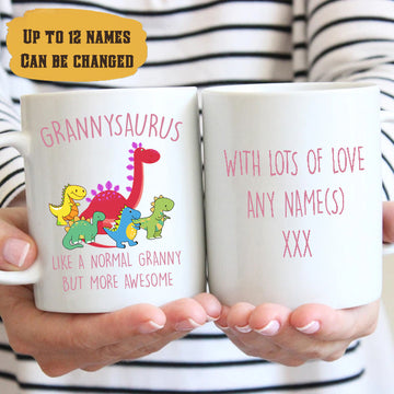 Family Like a Normal Granny Dinosaur Gift for Granny - Personalized Mug