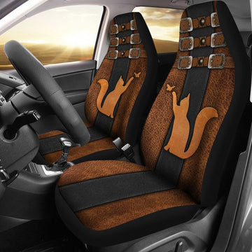 Cat Steampunk Zip - Car Seat Covers