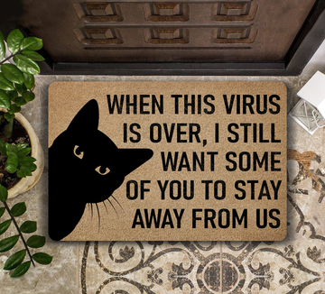 Cat When This Virus Is Over - Doormat