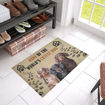 Dachshund Home of Cutest Dog Doormat
