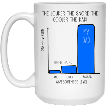The Louder The Snore The Cooler The Dad Mug Gifts For Dad