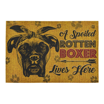 Boxer A Spoiled Rotten Boxer doormat