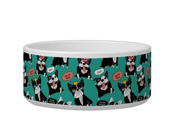 French Bulldog I Am The Queen Let Me Kiss You - Pet Bowl