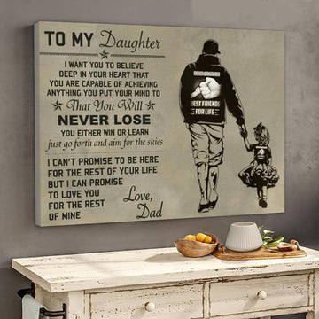 To My Daughter Never Lose Canvas Gift For Daughter