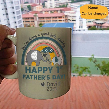 Father's day You're Doing Great Job Personalized Mug Gift for Father's day
