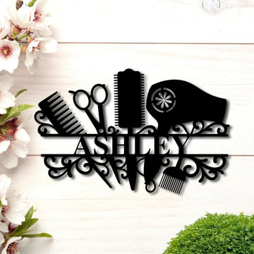 Hair Stylist Salon Lovers  - Personalized Metal Sign
