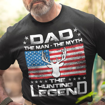 Hunting Dad The Man The Myth The Hunting Legend  - Standard T-shirt