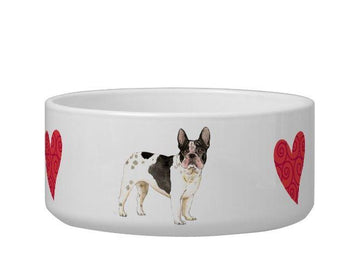 I Love My French Bulldog Heart - Pet Bowl