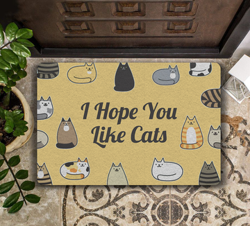 I hope you like cats  - Doormat