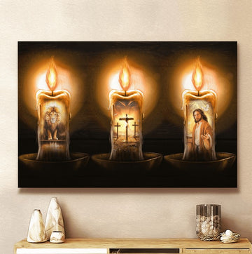 JESUS CANDLE PANTING - Matte Canvas
