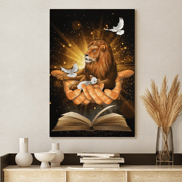 JESUS LION DOVE - Matte Canvas