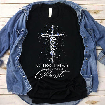 Jesus Christmas Begins With Christ Standard T-Shirt