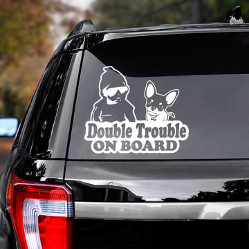 Chihuahua Double Trouble Decal