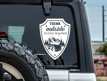 Camping Think Outside 2 Decal