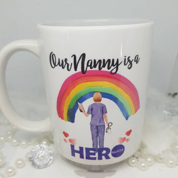 Our Nanny Is A Hero Nurse Mug - Gift For Grandmother Gsge