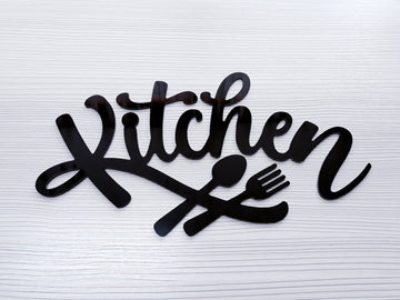 My Kitchen Spoon And Fork Cooking For Kitchen Lovers - Decor Wall Art - Cut Metal Sign