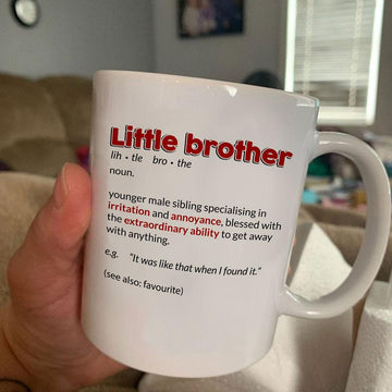 Little Brother Definition White Mug