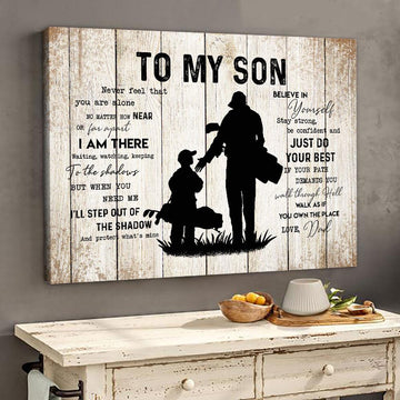 Golf Gift To My Son From Dad Lover Canvas Gift For Son