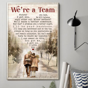 We're A Team Vertical Poster