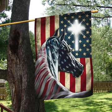 Patriot Horse American - House Flag